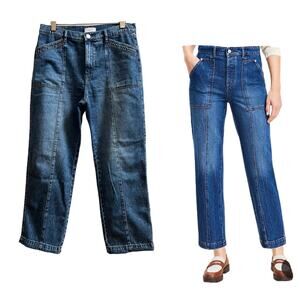 Loft Outlet Cotton High Rise Soft Straight Leg Size 8 Jean 26 Inch Inseam